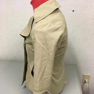 3/4 Sleeve Stylish Tan Lined Jacket